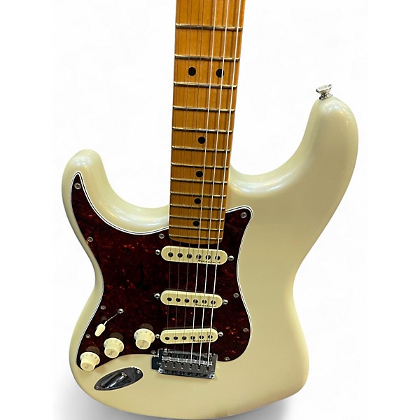 Used Fender Player Plus Stratocaster Olympic Pearl Solid Body Electric Guitar