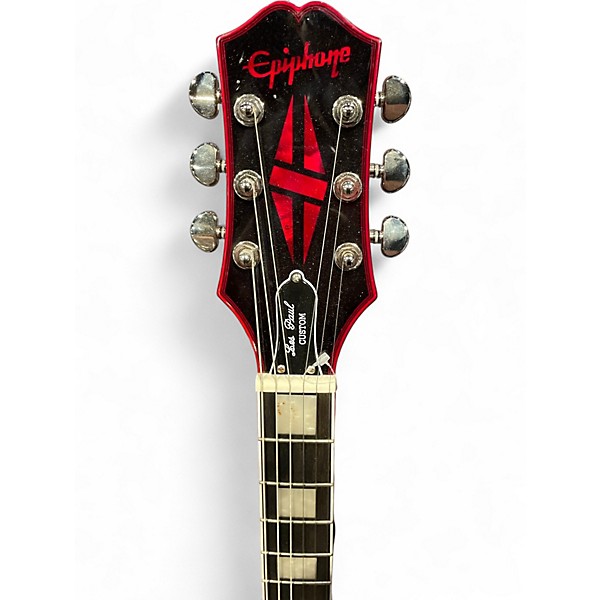 Used Epiphone Custom Widow Red Burst Solid Body Electric Guitar