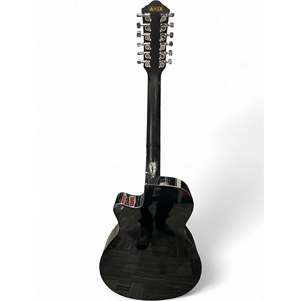 Used Ibanez AEG5012 Black 12 String Acoustic Electric Guitar