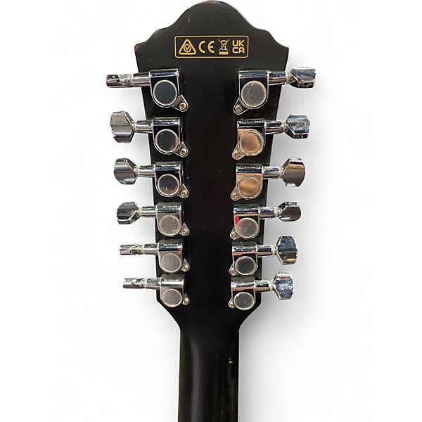 Used Ibanez AEG5012 Black 12 String Acoustic Electric Guitar