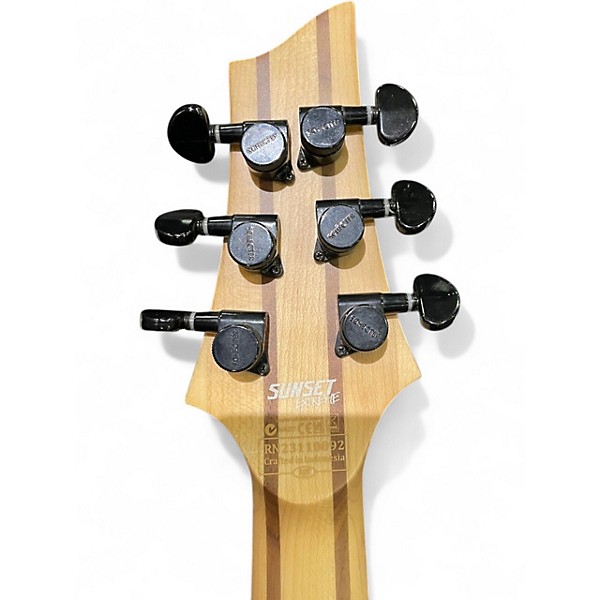 Used Schecter Guitar Research SUNSET EXTREME 6  Trans Crimson Red Solid Body Electric Guitar