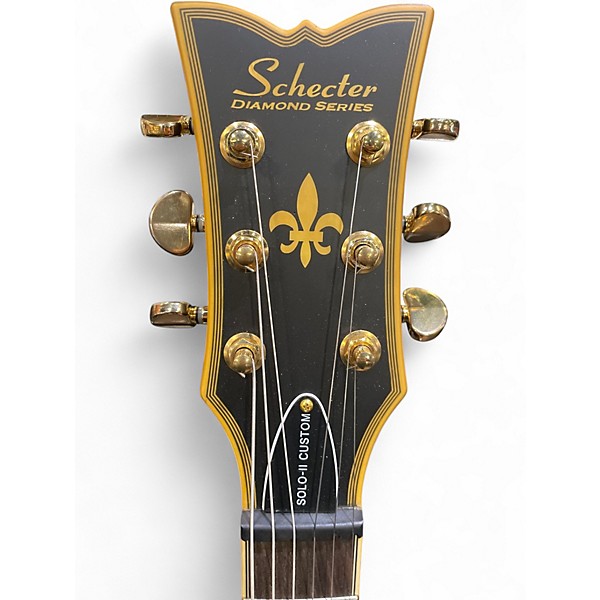 Used Schecter Guitar Research SOLO II CUSTOM MATTE BLACK Solid Body Electric Guitar