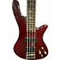 Used Schecter Guitar Research Stiletto Extreme 4 String Candy Apple Red Electric Bass Guitar