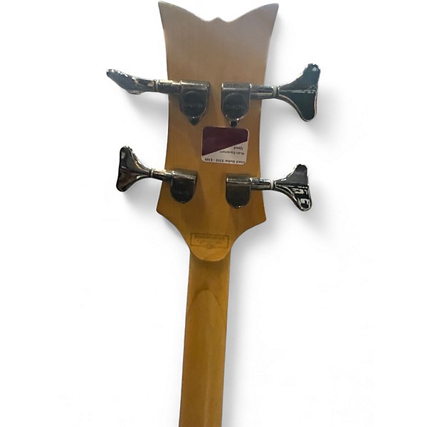 Used Schecter Guitar Research Stiletto Extreme 4 String Candy Apple Red Electric Bass Guitar