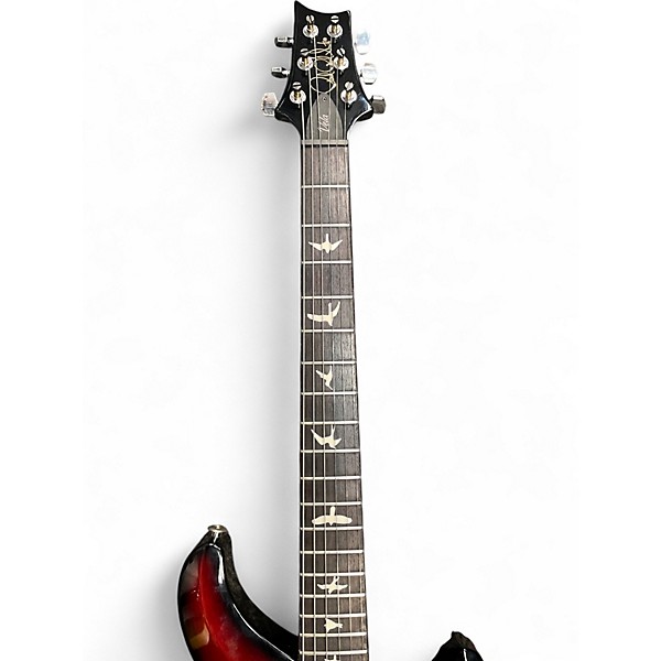Used 2024 PRS S2 Vela Red to Black Fade Solid Body Electric Guitar