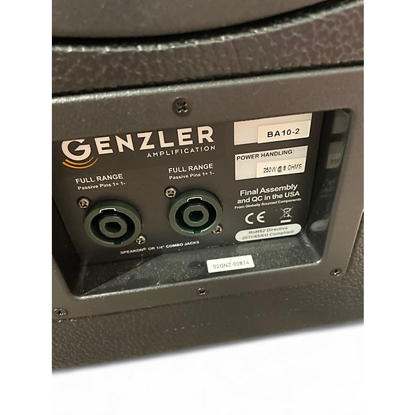 Used Genzler Amplification BA10-2 Bass Cabinet
