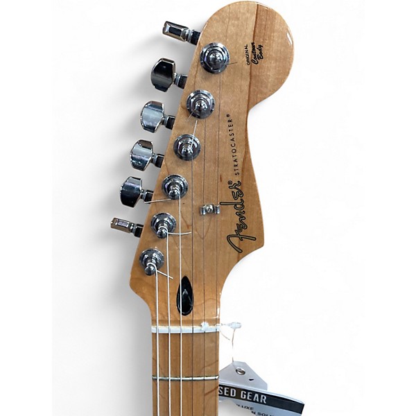 Used Fender Deluxe Stratocaster Green Solid Body Electric Guitar