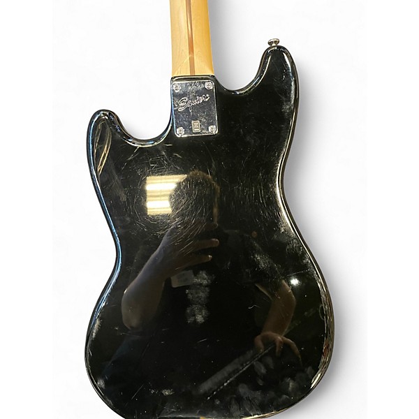 Used Squier BRONCO BASS Black Electric Bass Guitar