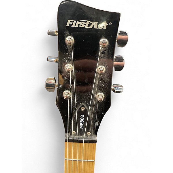 Used First Act ME302 Vintage Yellow Solid Body Electric Guitar