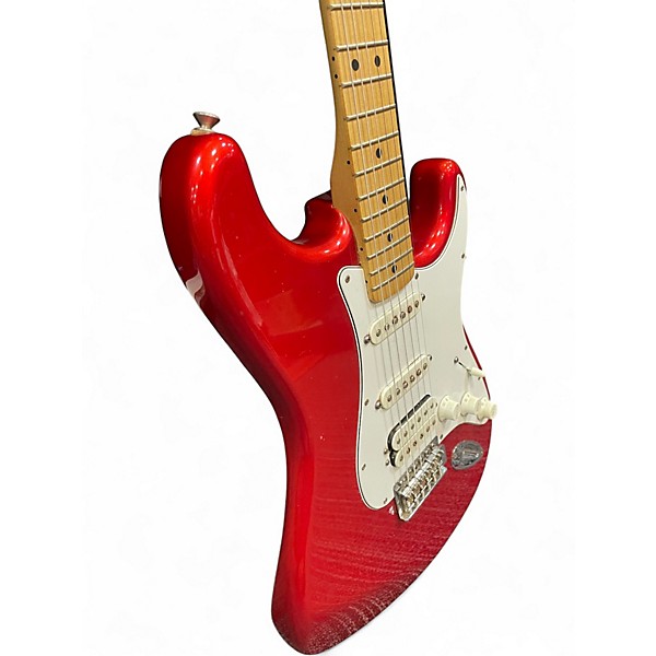 Used 2007 Fender Standard Stratocaster Candy Apple Red Solid Body Electric Guitar