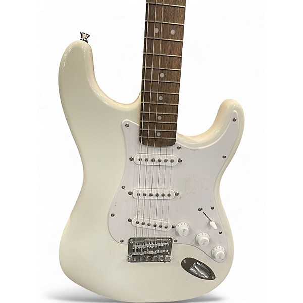 Used Squier Bullet Stratocaster White Solid Body Electric Guitar