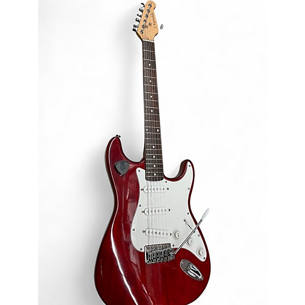 Used J. Reynolds JR6 Trans Crimson Red Solid Body Electric Guitar