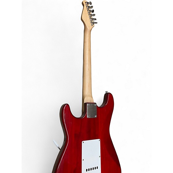 Used J. Reynolds JR6 Trans Crimson Red Solid Body Electric Guitar