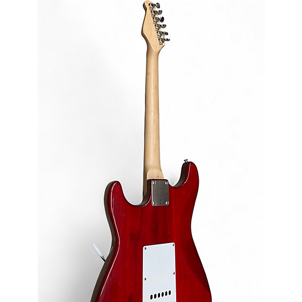 Used J. Reynolds JR6 Trans Crimson Red Solid Body Electric Guitar