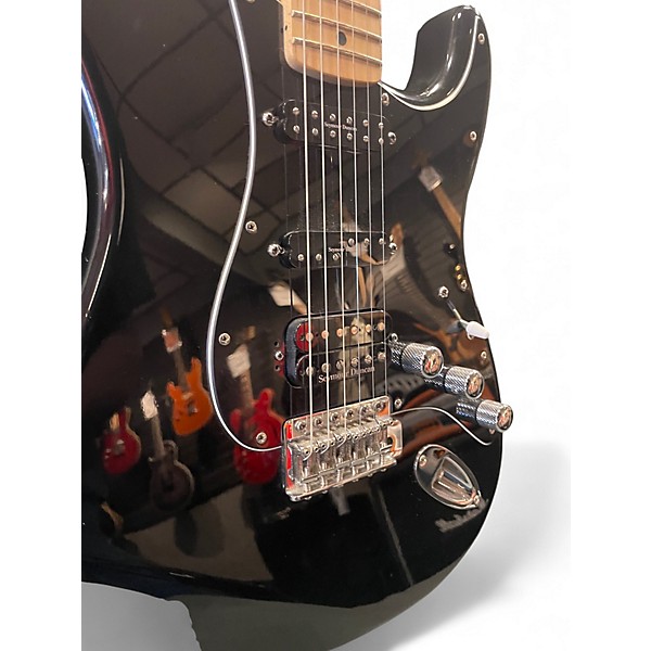 Used Fender Standard Stratocaster HSS Black Solid Body Electric Guitar