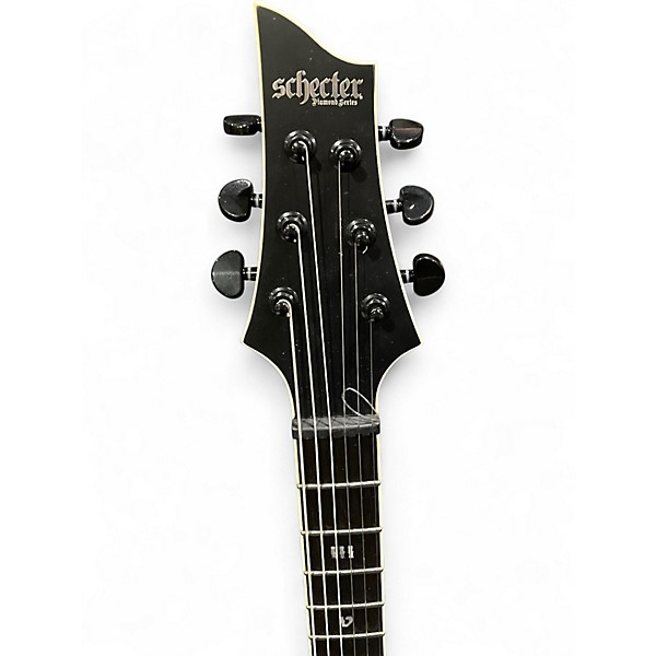 Used Schecter Guitar Research Evil Twin Satin Black Solid Body Electric Guitar