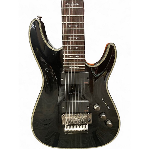 Used Schecter Guitar Research Hellraiser C7 Floyd Rose Black Onyx Solid Body Electric Guitar