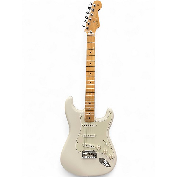 Used Fender Player Stratocaster Pearl White Solid Body Electric Guitar