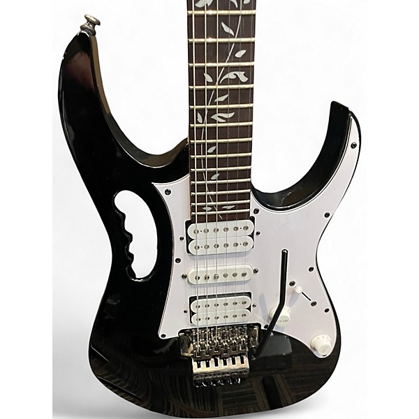 Used Ibanez JEMJR Black Solid Body Electric Guitar
