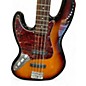 Used 2013 Squier Vintage Modified Jazz Bass Left Handed SUNBURST Electric Bass Guitar