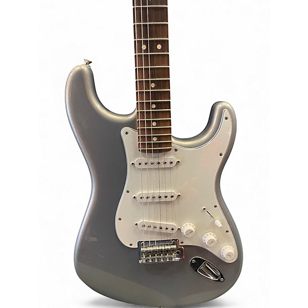 Used Fender Player Stratocaster Silver Solid Body Electric Guitar