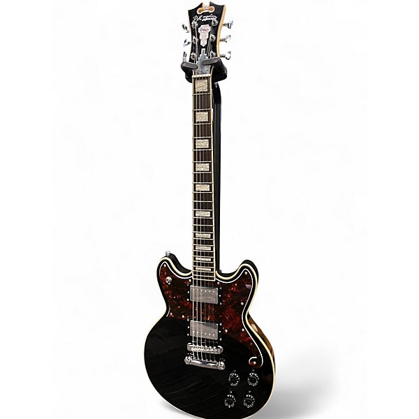 Used 2018 D'Angelico PREMIER BRIGHTON DOUBLE CUT Black Solid Body Electric Guitar