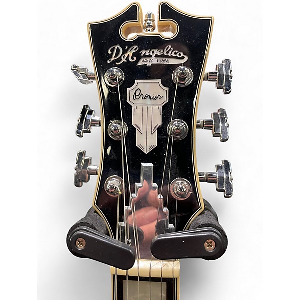 Used 2018 D'Angelico PREMIER BRIGHTON DOUBLE CUT Black Solid Body Electric Guitar