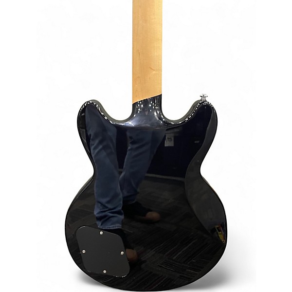 Used 2018 D'Angelico PREMIER BRIGHTON DOUBLE CUT Black Solid Body Electric Guitar