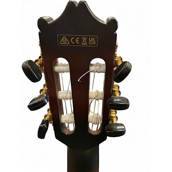 Used Ibanez GA35TCE-DVS Mahogany Classical Acoustic Electric Guitar