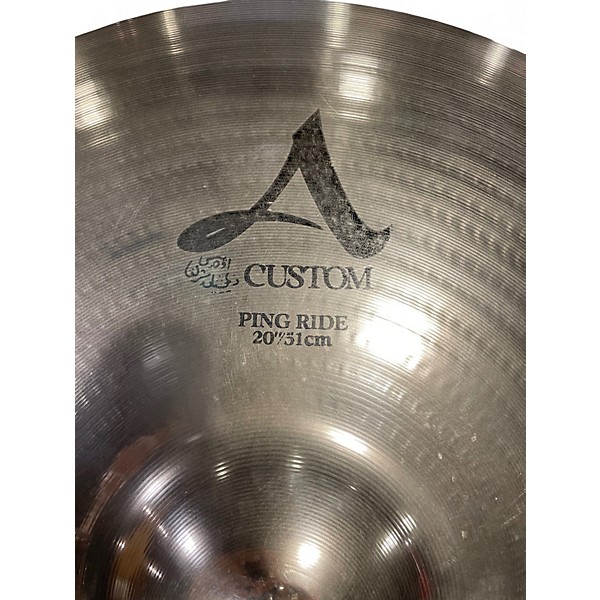 Used Zildjian 20in A Custom Ping Ride Cymbal