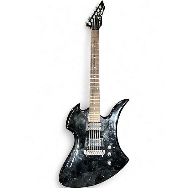Used B.C. Rich Bronze Series Mockingbird Black Solid Body Electric Guitar