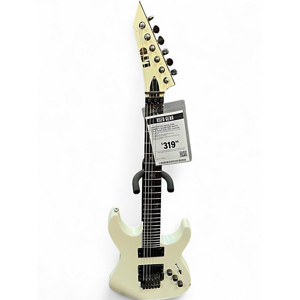 Used ESP LTD KH202 Kirk Hammett Signature White Solid Body Electric Guitar