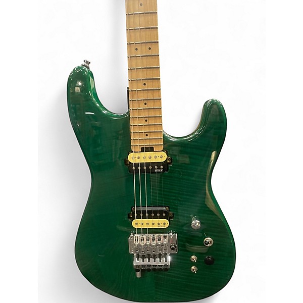 Used Fu-tone FU PRO Trans Green Solid Body Electric Guitar