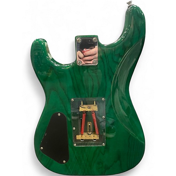 Used Fu-tone FU PRO Trans Green Solid Body Electric Guitar