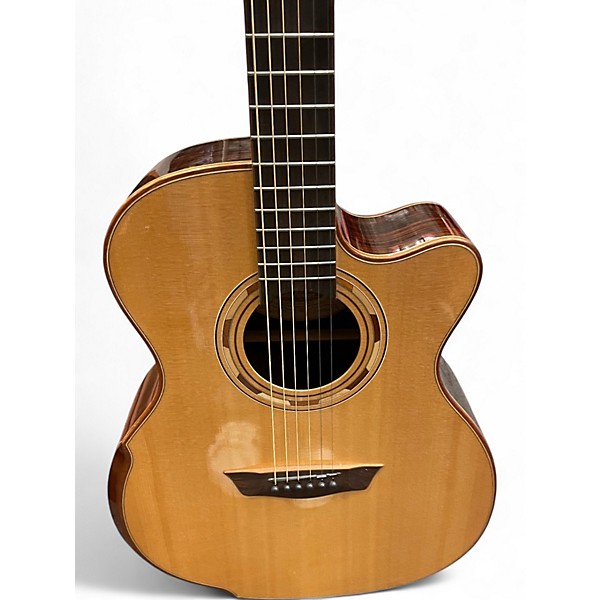 Used Washburn WCG25SCE Natural Acoustic Electric Guitar