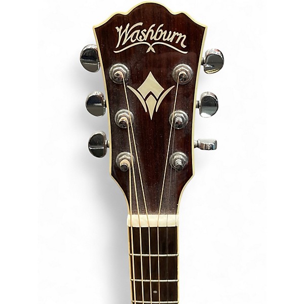 Used Washburn WD10SCE Natural Acoustic Electric Guitar