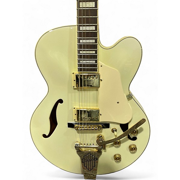 Used Ibanez AF75TDG Yellow Hollow Body Electric Guitar