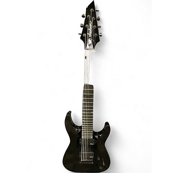 Used Jackson JS22-7 Dinky 7 String Black Solid Body Electric Guitar