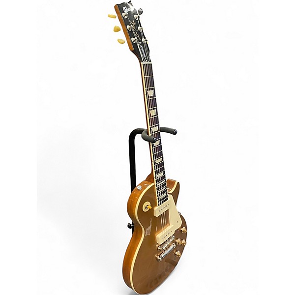 Used Gibson Les Paul Standard 1950S Neck Gold Top Solid Body Electric Guitar
