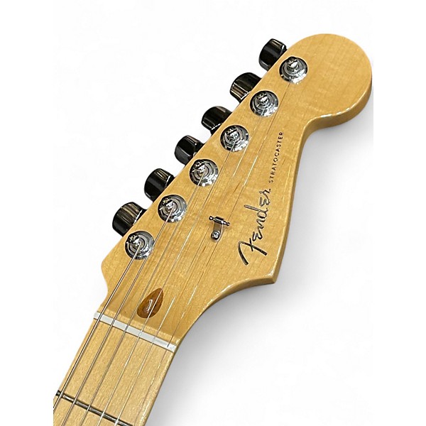 Used 2010s Fender FSR American Deluxe Stratocaster Aztec Gold Solid Body Electric Guitar