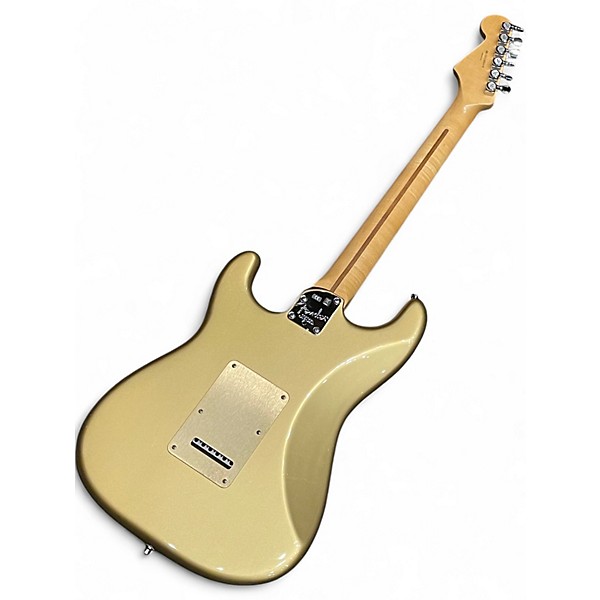 Used 2010s Fender FSR American Deluxe Stratocaster Aztec Gold Solid Body Electric Guitar