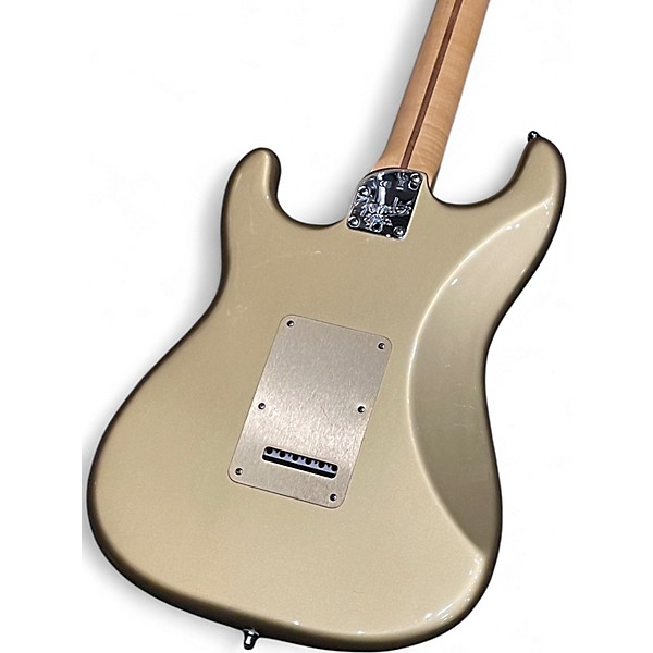 Used 2010s Fender FSR American Deluxe Stratocaster Aztec Gold Solid Body Electric Guitar