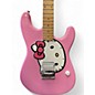 Used 2006 Squier Hello Kitty Stratocaster Single Hum Pink With Kitty Pickguard Pink Solid Body Electric Guitar