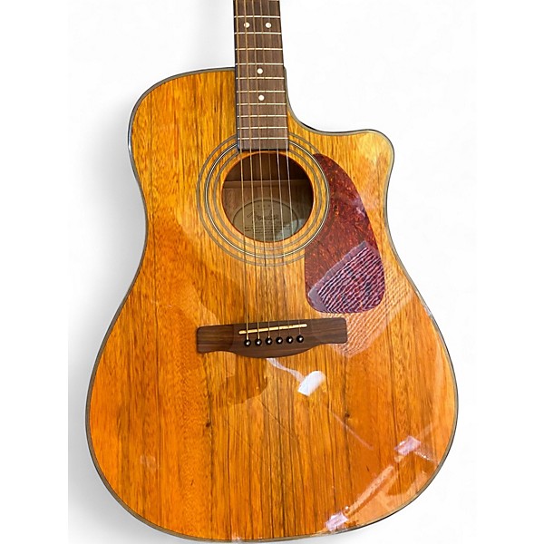 Used Fender CD220CE Natural Acoustic Guitar