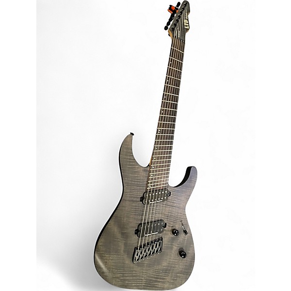 Used Ltd M-1007MS Trans Black Solid Body Electric Guitar