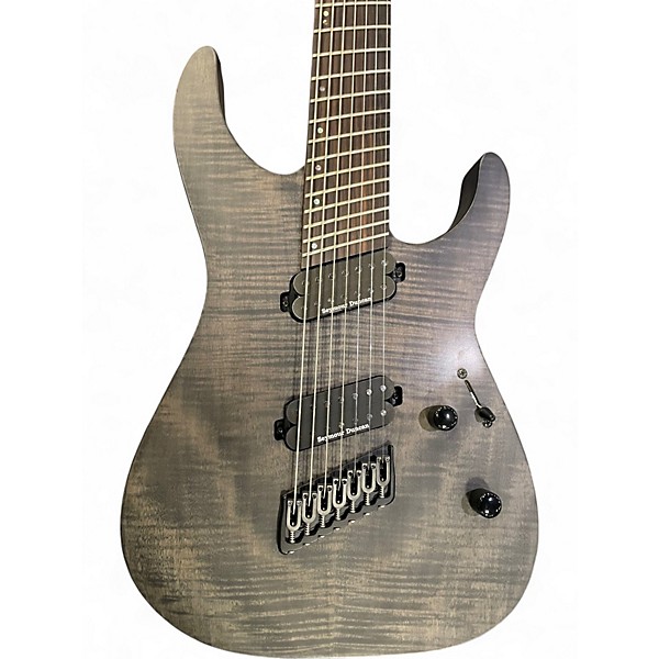 Used Ltd M-1007MS Trans Black Solid Body Electric Guitar