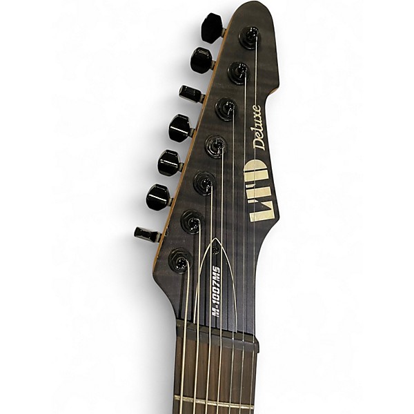 Used Ltd M-1007MS Trans Black Solid Body Electric Guitar