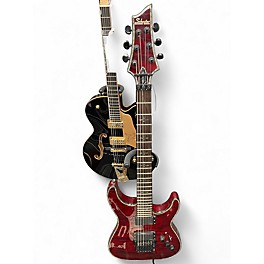 Used Schecter Guitar Research Hellraiser C1 Floyd Rose Black Cherry Solid Body Electric Guitar