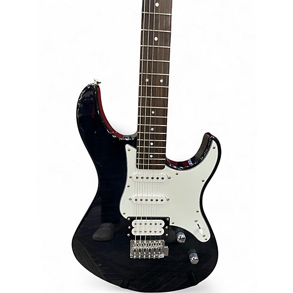 Used Yamaha pac212vfm Trans Black Solid Body Electric Guitar