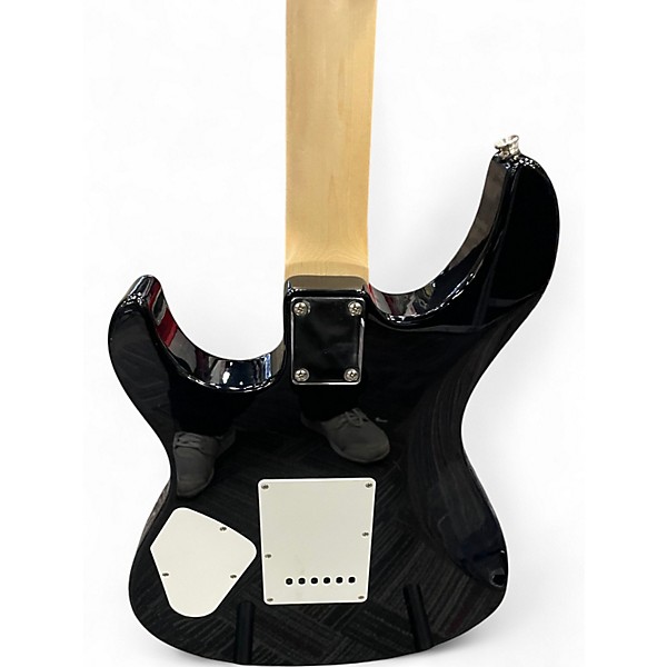 Used Yamaha pac212vfm Trans Black Solid Body Electric Guitar